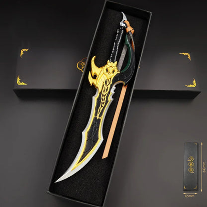 Portachiavi gadget Spada "Knight Killer" di Solo Leveling, in metallo resistente, con dettagli artigianali, stile anime.