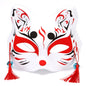 Maschera leggera da cosplay con volto di volpe, accessorio per costume e mascherata, ideale per Halloween e feste a tema.