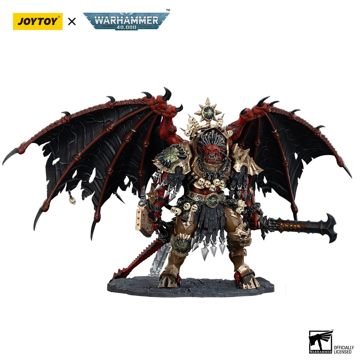 Figura d'azione Warhammer 40k Angron, Primarch dei demoni di Khorne, altezza 38cm, marca Otaku Family Store Online
