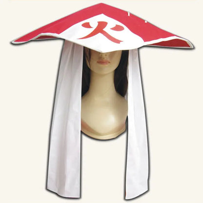 Cappello da Kage cosplay ninja nero con simbolo del potere, accessorio per costumi cosplay Naruto, Otaku Family Store Online