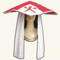 Cappello da Kage cosplay ninja nero con simbolo del potere, accessorio per costumi cosplay Naruto, Otaku Family Store Online