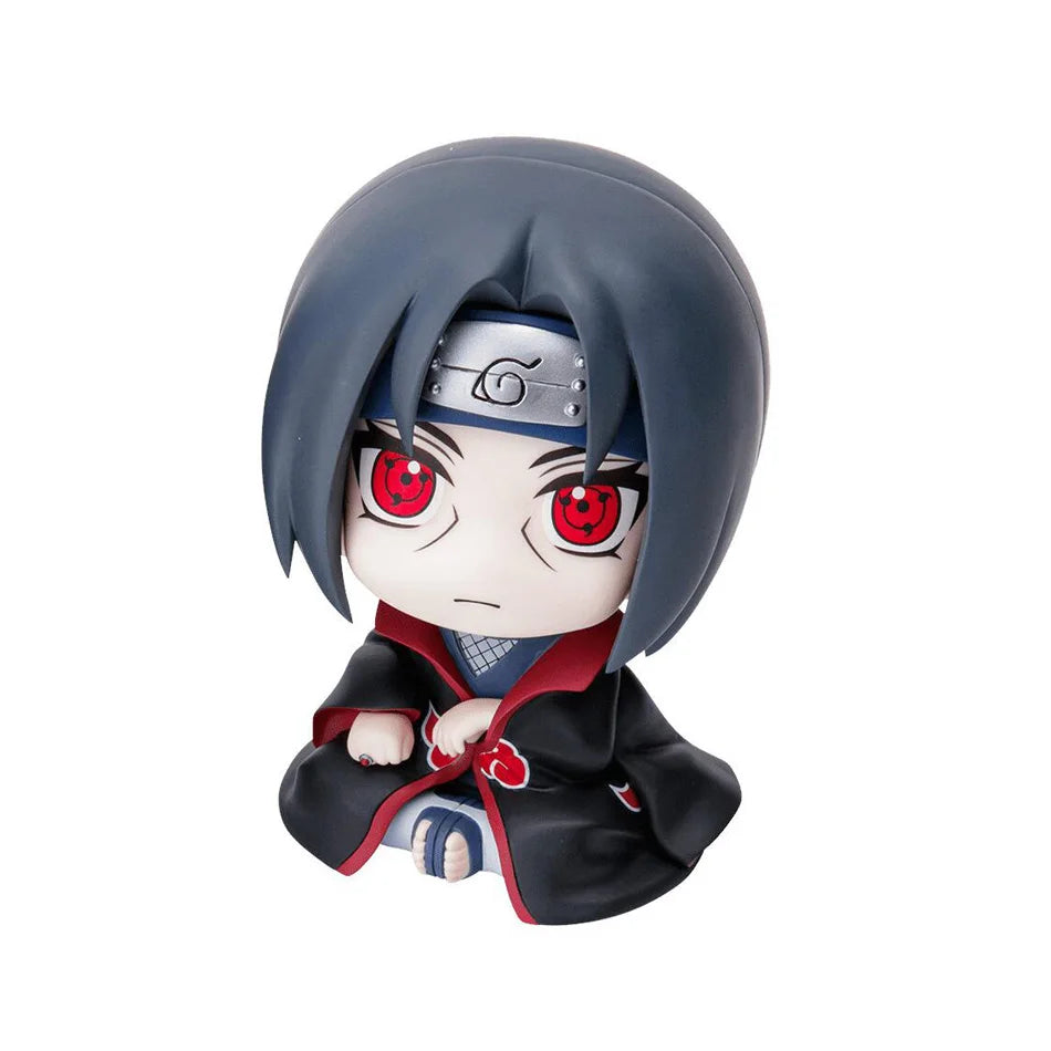 Gadget Naruto Chibi Collection con personaggi ninja in versione carina, ideale per collezionisti e fan dell'anime.