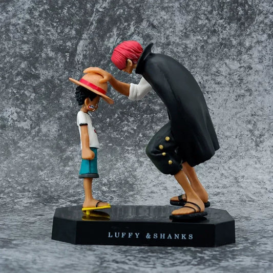Figura d'azione One Piece Straw Hat Luffy, statua da scrivania, modello da collezione anime, regalo creativo, figura statica dettagliata