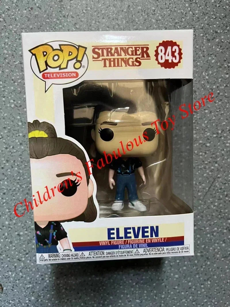 Funko Pop Stranger Series con Eddie, Dustin, Steve, Robin ed Eleven in vinile, figura collezionabile Otaku Family Store Online.