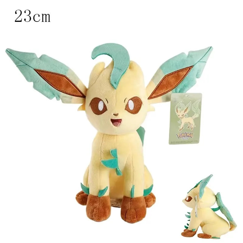 Peluche di Eevee e evoluzioni Pokémon Umbreon, Vaporeon, Flareon, Jolteon, Espeon, Leafeon, Sylveon, morbida e colorata.