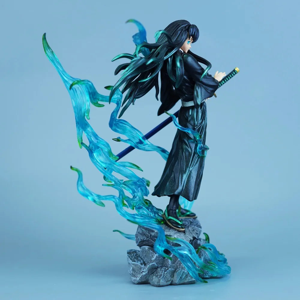 Figura d'azione Demon Slayer Tokitou Muichirou, 25cm PVC, personaggio anime, dettagliato e colorato, per collezionisti e appassionati.