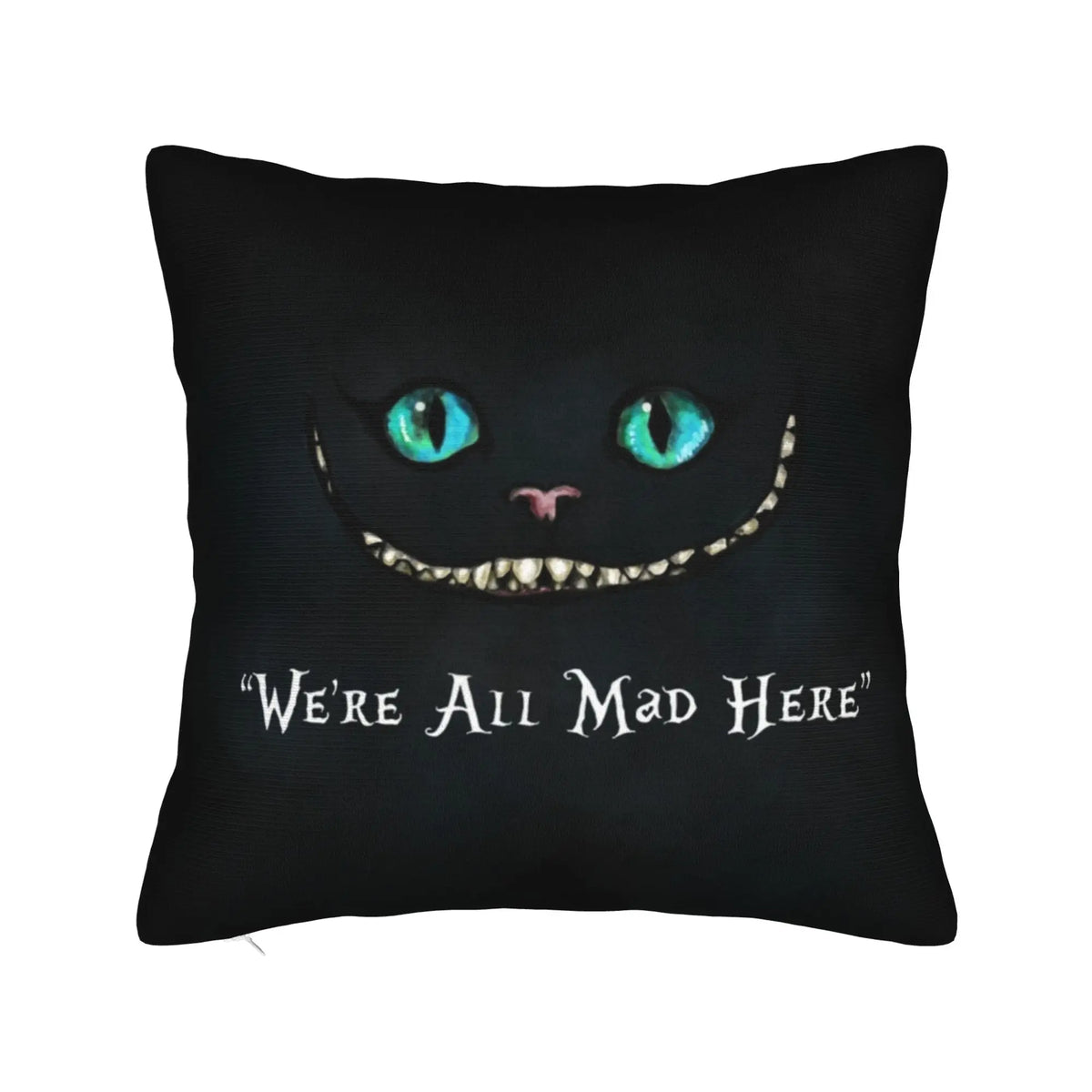 Copripiumino a tema Alice nel Paese delle Meraviglie con Gatto Cheshire, cotone poliestere, decorativo, 45x45 cm, stile carino.