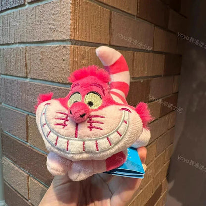 Peluche di gatto Cheshire di Disney, morbido e magnetico, ideale come plush toy ispirato ad Alice nel Paese delle Meraviglie.