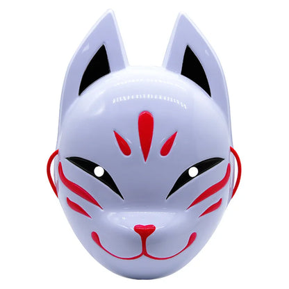 Maschera leggera di volpe per cosplay, copricapo animale con copertura per faccia, accessorio per costume di Halloween, Otaku Family Store