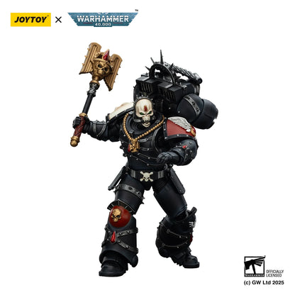 Action figure Warhammer 40k Blood Angels Lemartes con jump pack, crozius sanguigno e pistola bolt Absolver, figura da collezione Otaku Family.