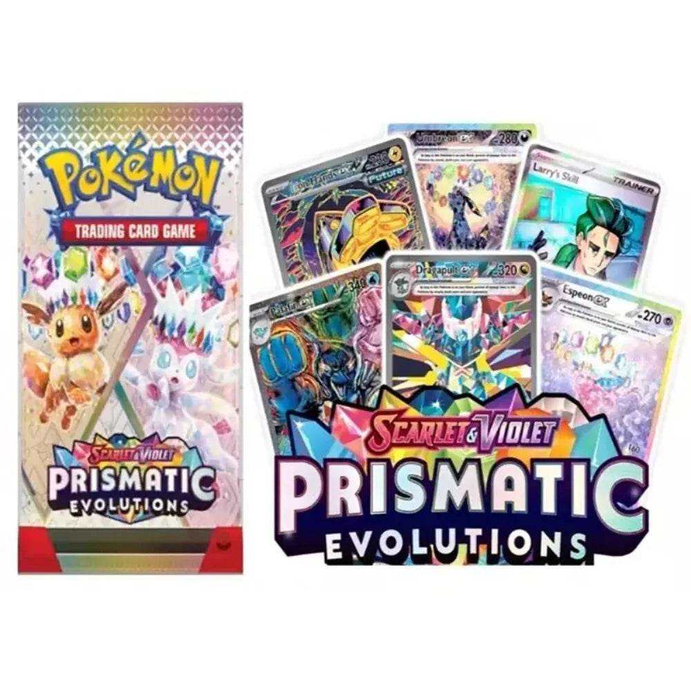 Scatola di carte Pokémon TCG Booster Random Scarlet & Violet Prismatic Evolutions 151, 36 buste, carte in confezione.