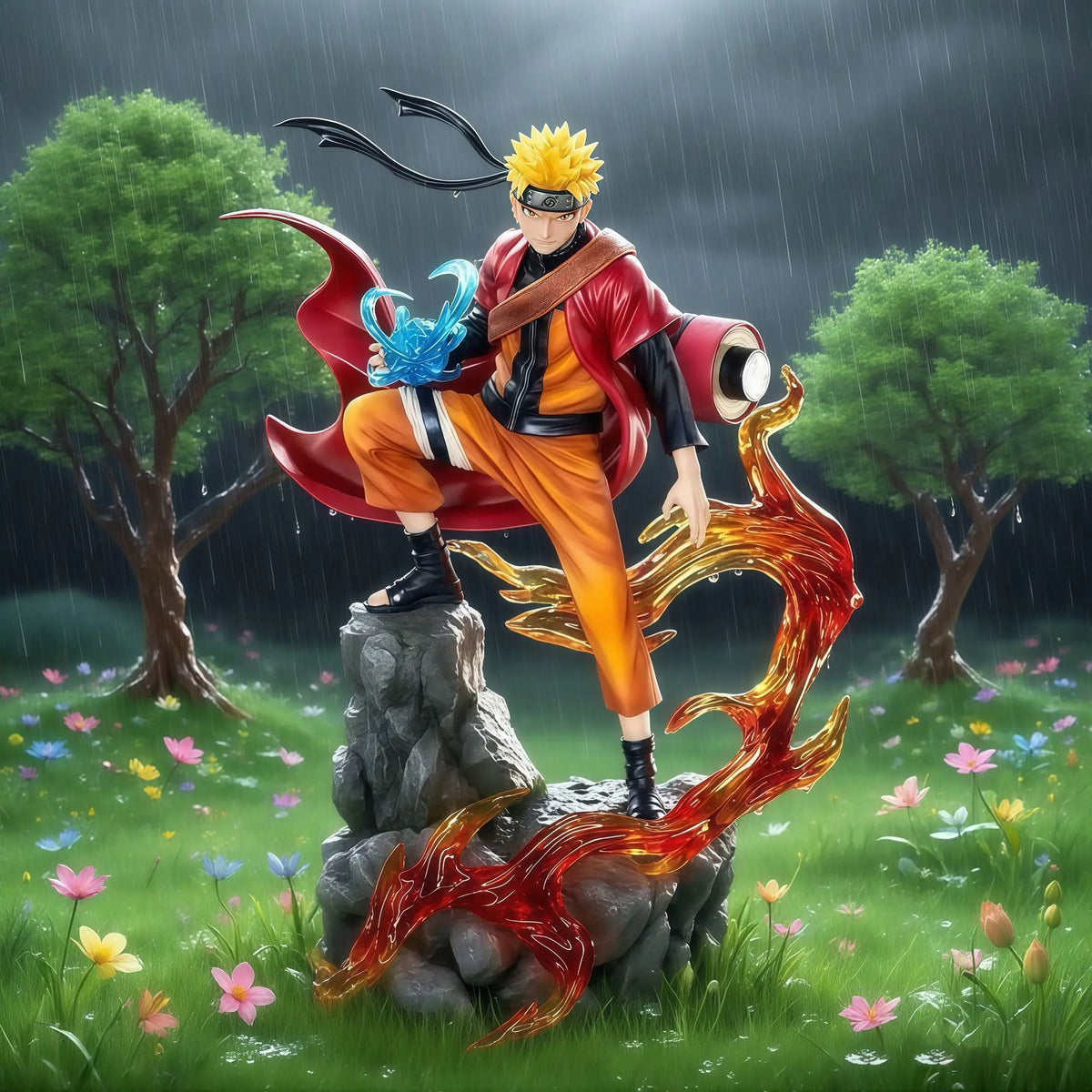 Figura d'azione Sasuke e Naruto della serie Naruto, personaggi ninja con dettagli curati, perfette per collezione Otaku.