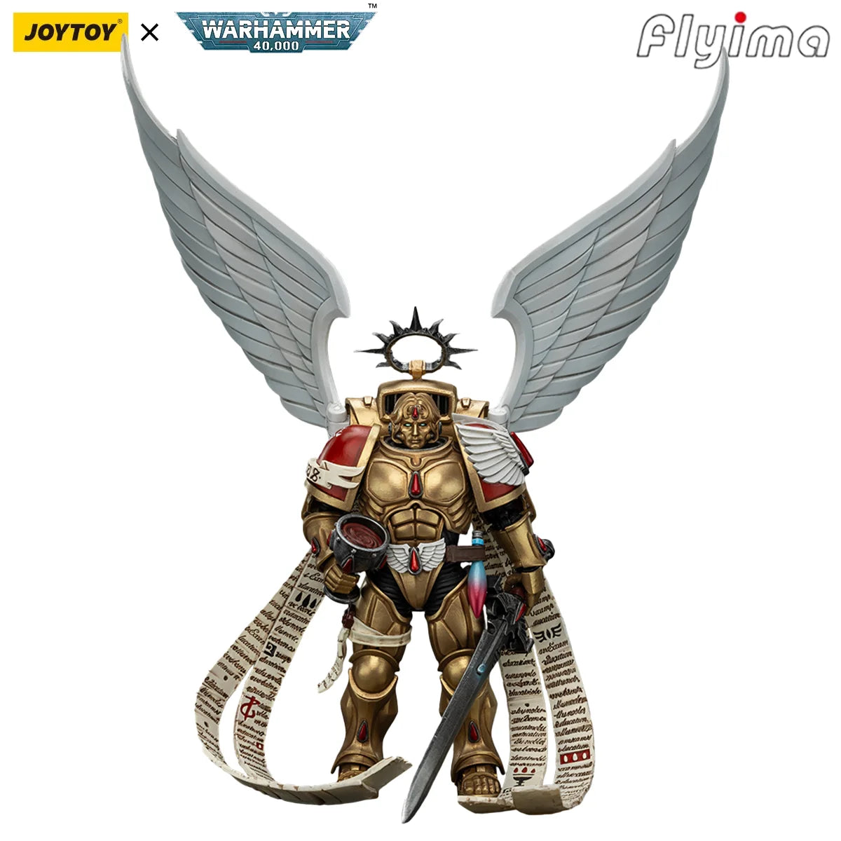 Figura d'azione Warhammer 40K Abaddon the Despoiler e Death Guard, modello con armatura primus e reliqui heavy, marca Otaku Family Store