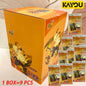 Scatola di carte da collezione Naruto KAYOU Booster Box T2W9 e T4W8 con immagini di personaggi anime Naruto.