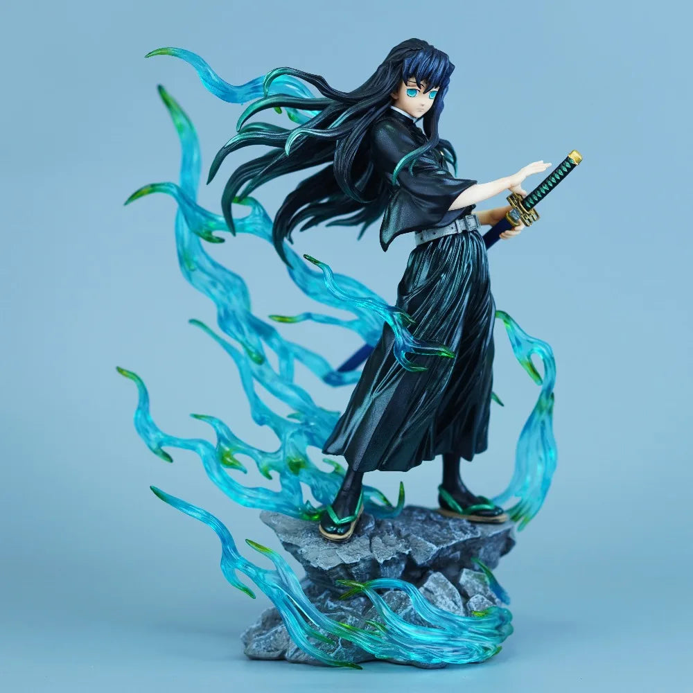 Figura action Demon Slayer Tokitou Muichirou, 25cm pvc, personaggio anime con dettagli realistici, ideale per collezionisti e fan.