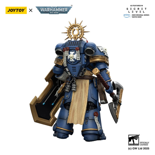 Miniatura Ultramarines Warhammer 40K Metaurus in scala 1/18, modello dettagliato prodotto da JOYTOY, perfetta per collezionisti e appassionati