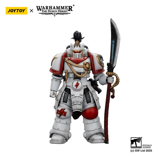 Figura d'azione Warhammer 40K White Scars Legion Praetor e Ebon Keshig Terminator in set da 3, modello in scala 1/18.