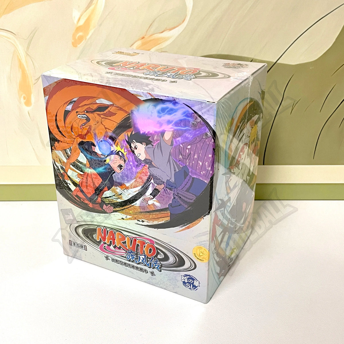 Carte da gioco Naruto TCG KAYOU Chapter of the Ninja, scatola aperta con carte rare e promo Otaku Family Store Online.