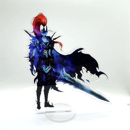 Supporto acrilico Solo Leveling Sung Jin-Woo, gadget collezionabile di Otaku Family Store Online, con dettagli del personaggio in stile moderno