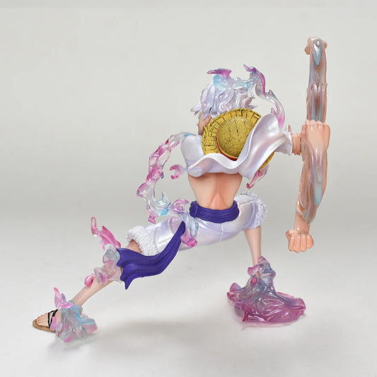 Figura d'azione One Piece Luffy Gear 5 di 19 cm, personaggio di Luffy con dettagli vivaci, marca Otaku Family Store Online