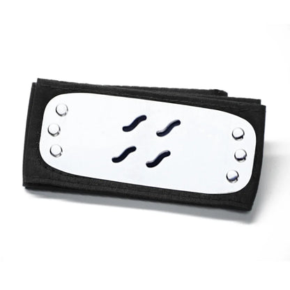 Copricapo Naruto cosplay Otaku Family Store, fascia per il volto ninja, accessorio cosplay anime, materiale leggero e resistente.