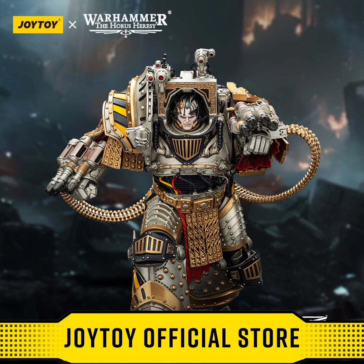 Figura d'azione Otaku Family Store di Perturabo, Primarch dei Iron Warriors, dalla serie Warhammer "The Horus Heresy", in 1/18.