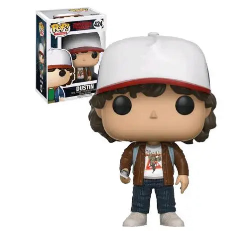 Funko Pop Stranger Series Eddie, Dustin, Steve, Robin e Eleven in vinile, personaggi della serie TV Stranger Things, dettagli colorati