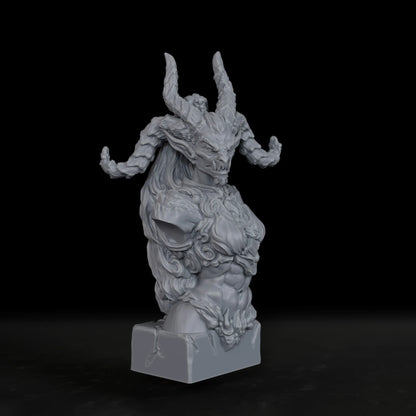 Bust fantasy demon Zamma della miniatura Otaku Family Store, perfetta per collezionisti e giochi di ruolo da tavolo.