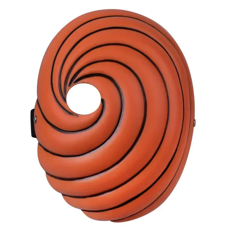 Maschera cosplay Uchiha di Otaku Family Store, volto di Obito e Madara con dettagli misteriosi e poteri nascosti.