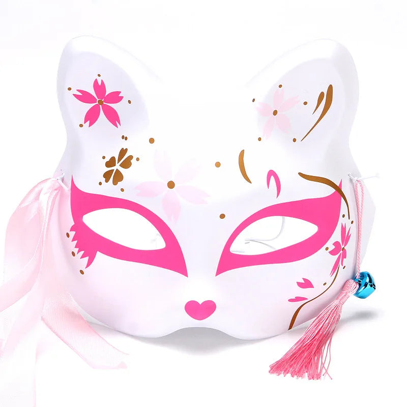 Maschera leggera da cosplay con volto di volpe, accessorio per costume animale e mascherata per feste di Halloween, Otaku Family Store