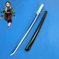 Spada katana Demon Slayer da 41 pollici in stile cosplay anime ninja, con lama e manico dettagliati, per costumi e collezioni cosplay.