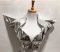 Mini gonna in pelle laser oro e argento, abbigliamento cosplay Otaku Family Store Online, perfetta per danza e cosplay.
