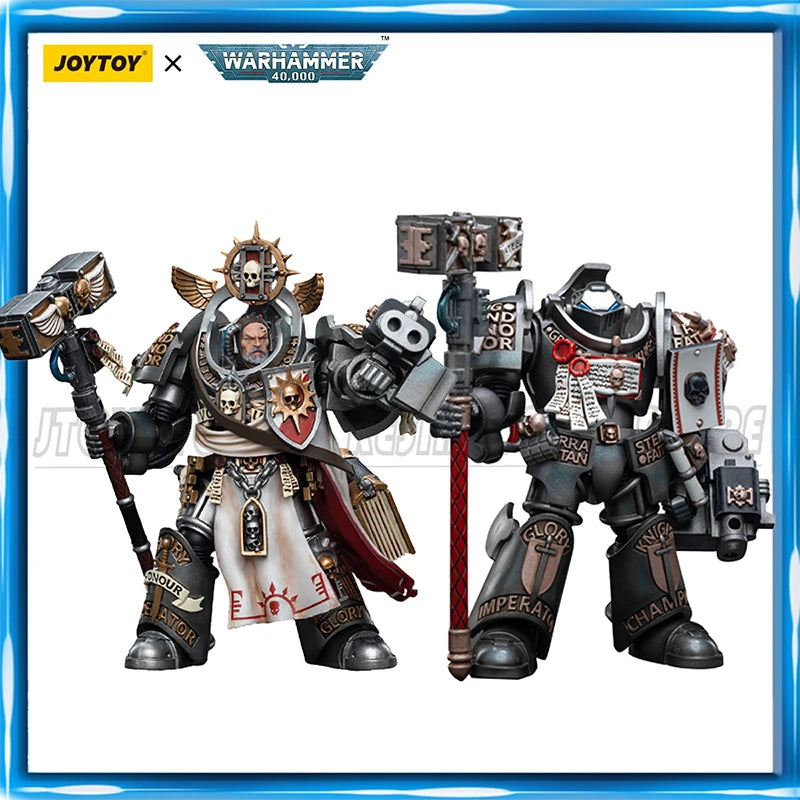 Figura d'azione Warhammer 40K Grey Knights Grand Master Voldus Caddon Vibova, dettaglio di alta qualità e articolazioni precise