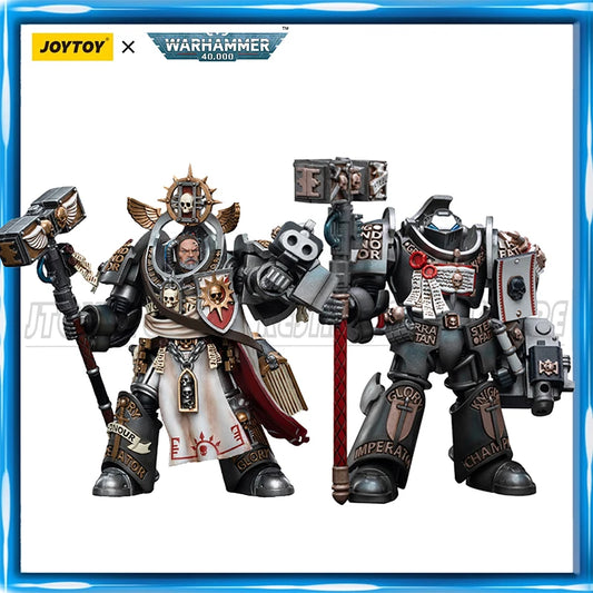 Figura d'azione Warhammer 40K Grey Knights Grand Master Voldus Caddon Vibova, dettaglio di alta qualità e articolazioni precise