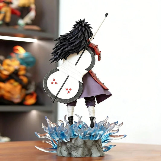 Figura d'azione Naruto Uchiha Madara GK, statua in PVC luminosa, decorazione da scrivania, regalo per appassionati di anime.