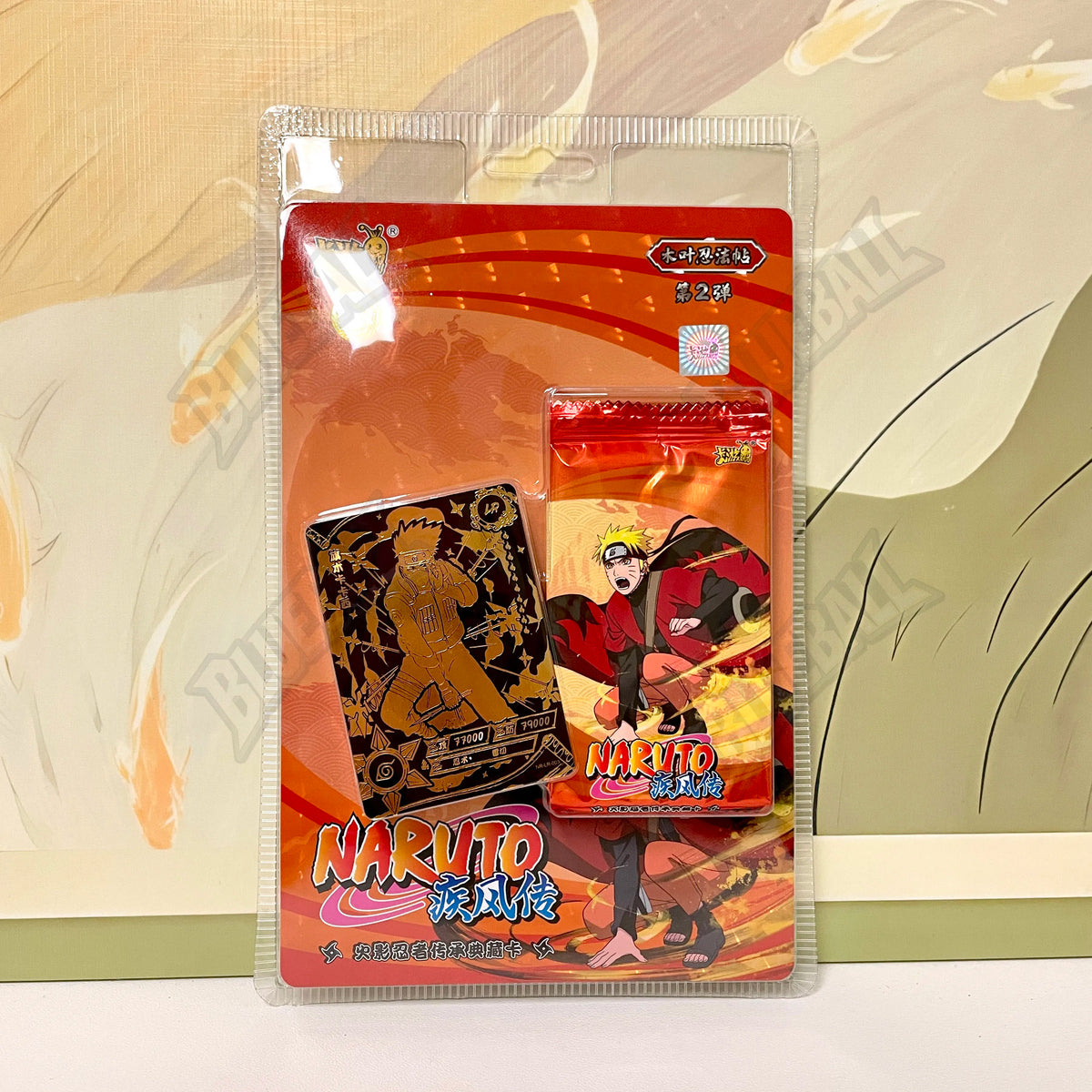 Carte da gioco Naruto TCG Chapter of the Ninja Otaku Family Store, scatola W8T4 W9T2 con carte rare e aperte