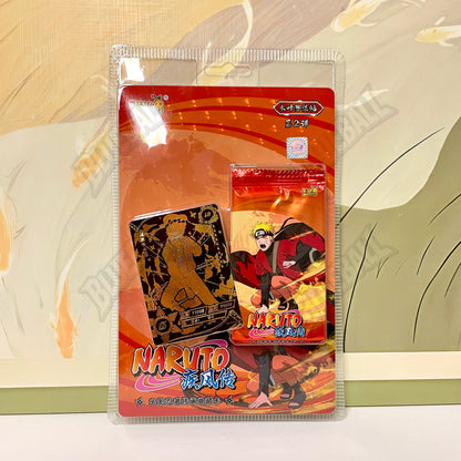 Carte da gioco Naruto TCG Chapter of the Ninja Otaku Family Store, scatola W8T4 W9T2 con carte rare e aperte