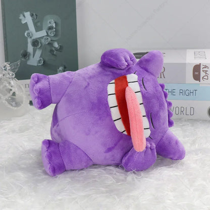 Peluche Gengar di Pokémon, morbido e grande, con dettagli colorati, ideale come giocattolo e decorazione in stile anime.