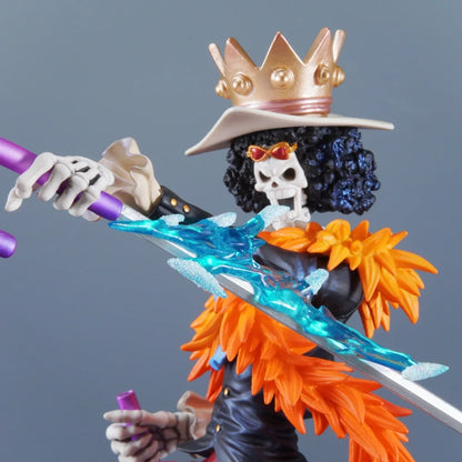 Figura d'azione Brook di One Piece in PVC, personaggio dettagliato in pose dinamiche, della collezione Otaku Family Store Online