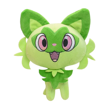 Peluche di Sprigatito Floragato Meowscarada Pokémon, morbido peluche anime, giocattolo da regalo per bambini e ragazzi.