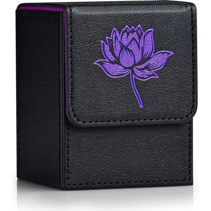 Scatola portacarte in pelle PU Otaku Family Store per mazzi di carte TCG come Magic e Yu-Gi-Oh!, capienza oltre 100 carte.