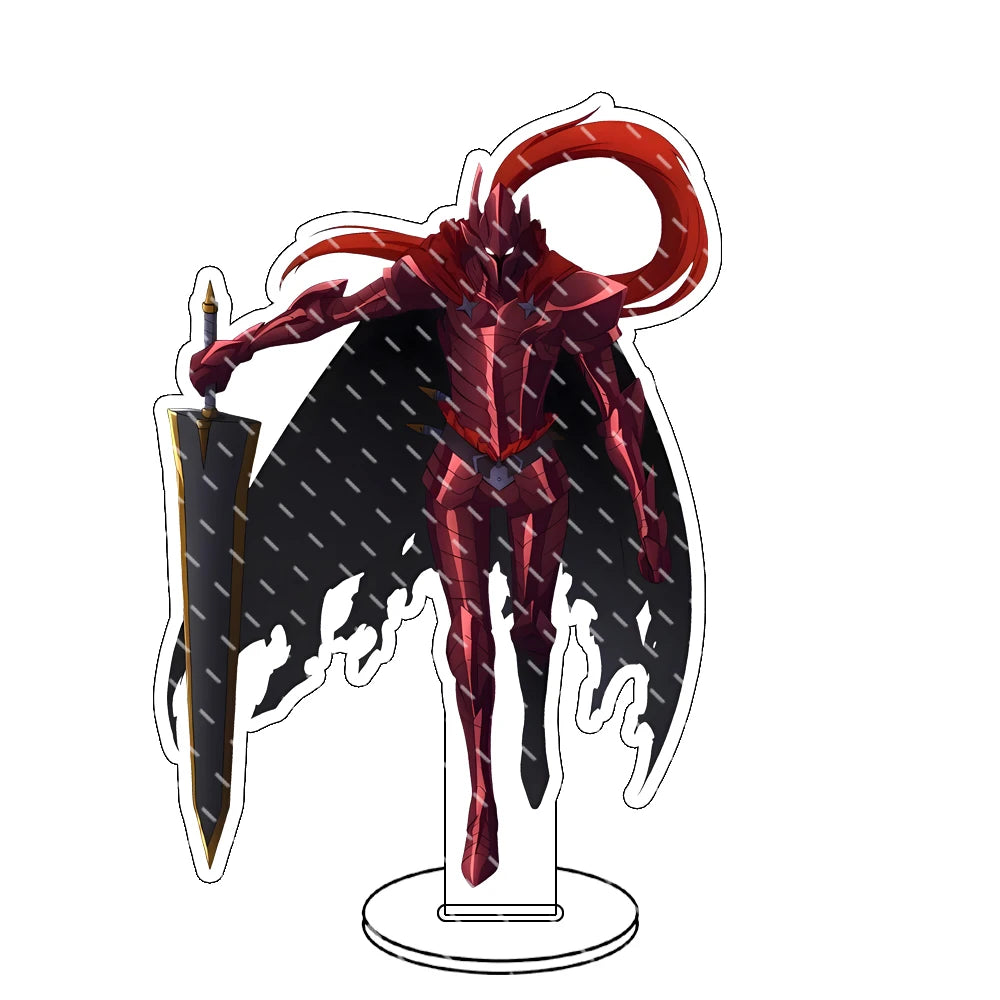 Supporto acrilico Solo Leveling Sung Jin-Woo, gadget in plastica trasparente, perfetto per collezionisti e appassionati anime.