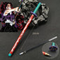 Penna gel modello Demon Slayer Japan anime con refillo nero da 0,5mm, gadget cosplay spada per studenti e appassionati Otaku.