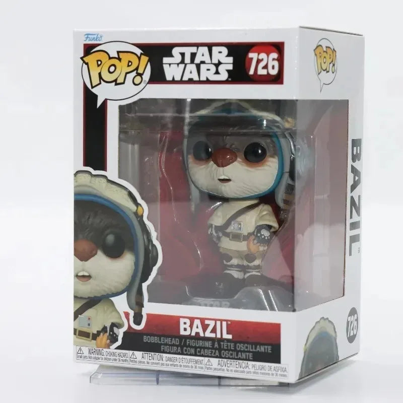Funko Pop Star Wars con Darth Vader e Obi-Wan Kenobi come Jedi Master, figure in stile caricatura con dettagli accurati.