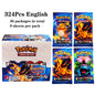 Scatola di 36 bustine di carte Pokémon TCG in inglese, con 324 carte, brand Otaku Family Store Online, visibile in immagine