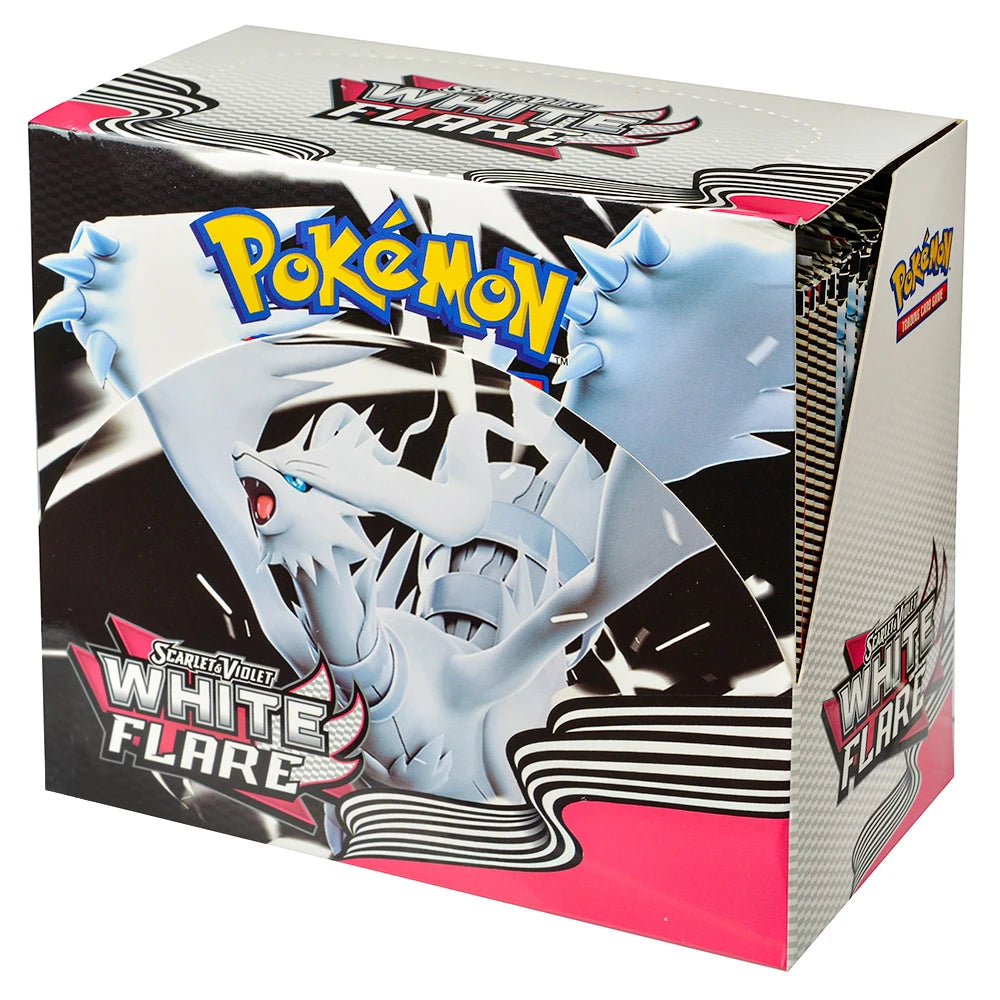 Scatola di carte Pokémon TCG Evolutions con 36 bustine da 10 carte ciascuna, giochi di carte collezionabili Pokémon.