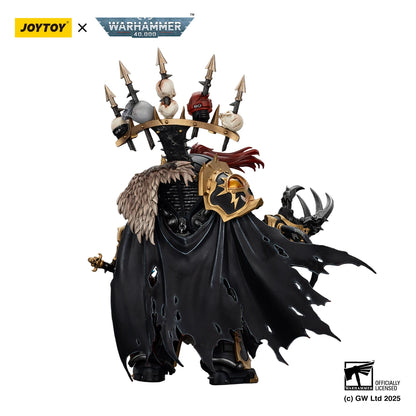 Miniatura JOYTOY Warhammer 40K Black Legion Abaddon il Distruttore con Drach'nyen e il Talon di Horus, figura da collezione dettagliata