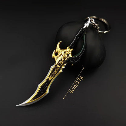 Portachiavi gadget Spada "Knight Killer" di Solo Leveling, con design dettagliato, ideale per collezionisti e fan anime.