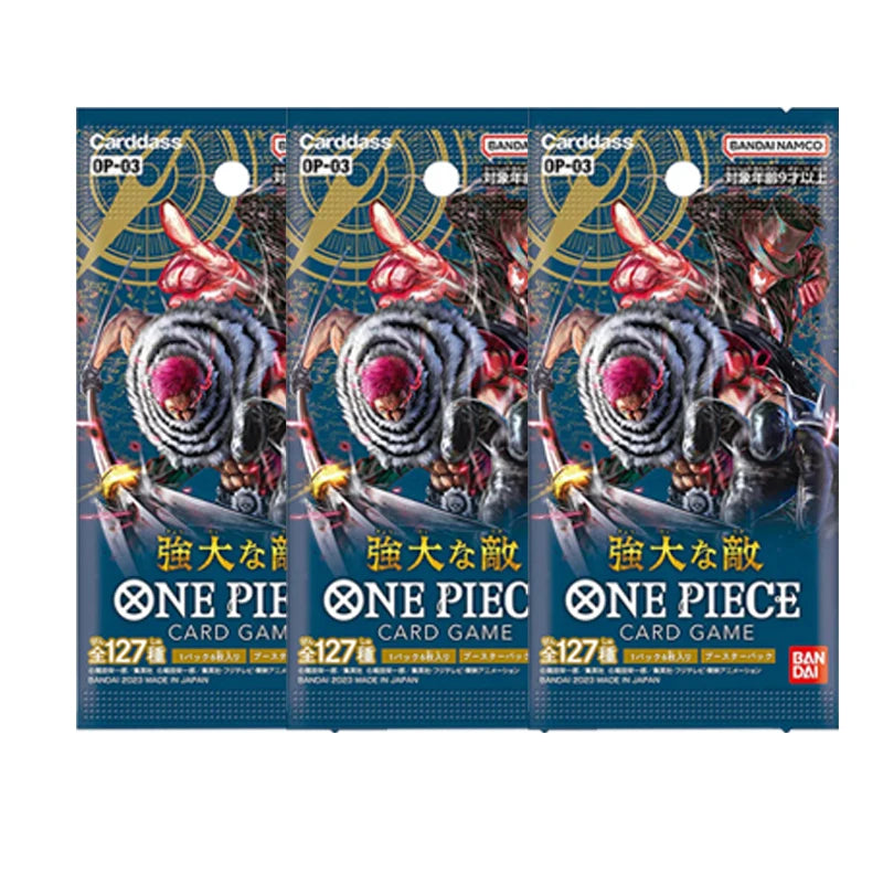 Pacchetto di carte del gioco One Piece Booster Pack OP01-OP12 di Bandai, carte collezionabili con personaggi e illustrazioni dettagliate