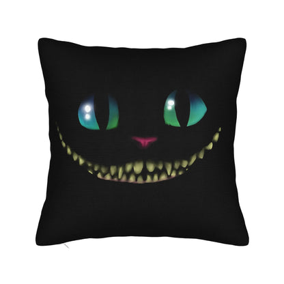 Copripiumino con stampa del Gatto di Cheshire di Alice nel Paese delle Meraviglie, in poliestere, 45x45 cm, decorativo e carino